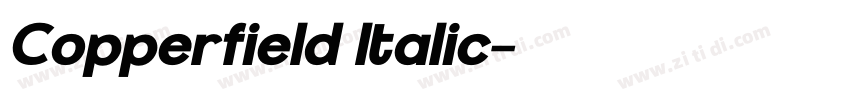 Copperfield Italic字体转换